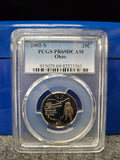 2002-S 25C Ohio PCGS PR69DCAM CLAD