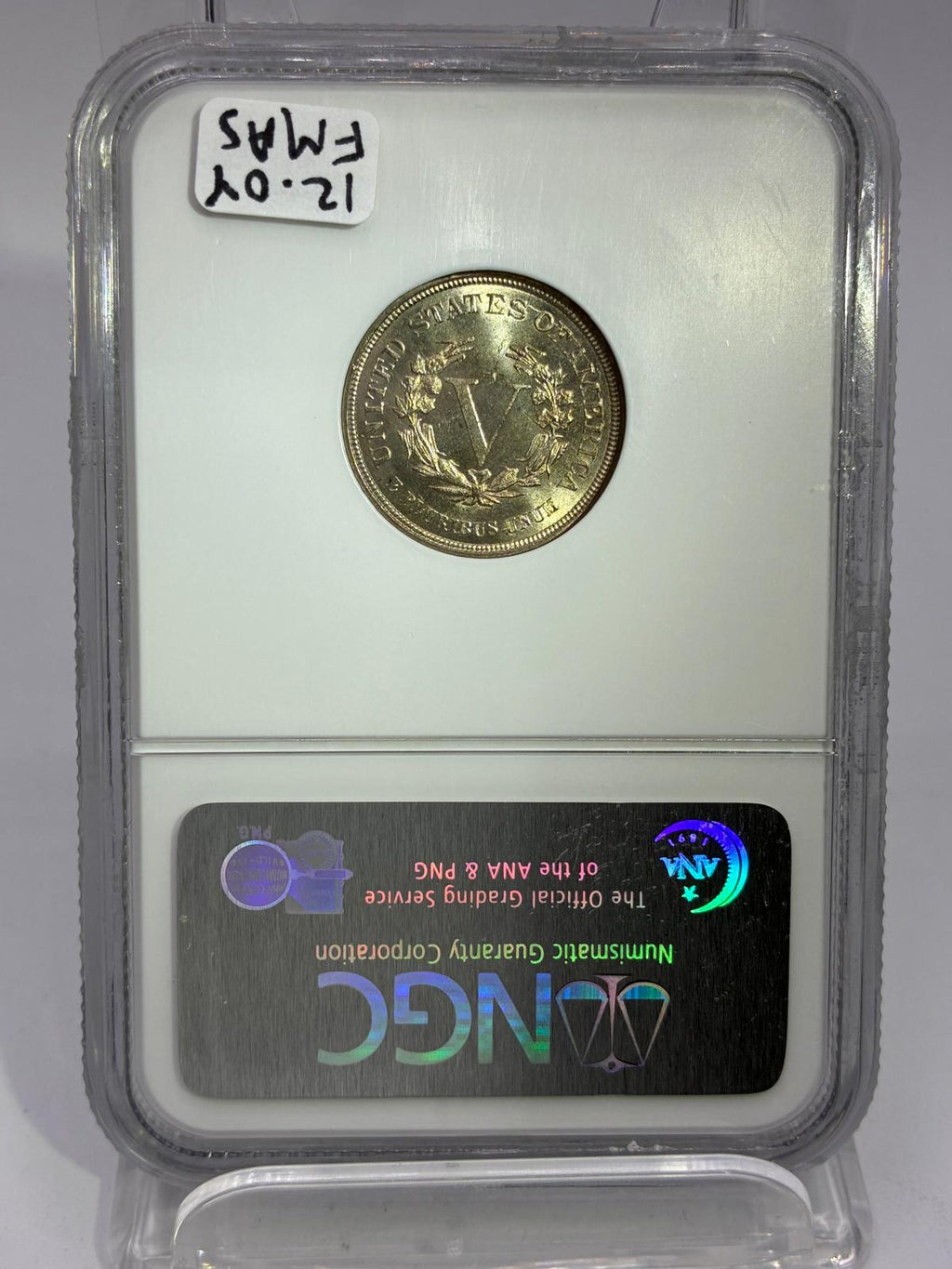 1883 NO CENTS 5C MS 65 NGC