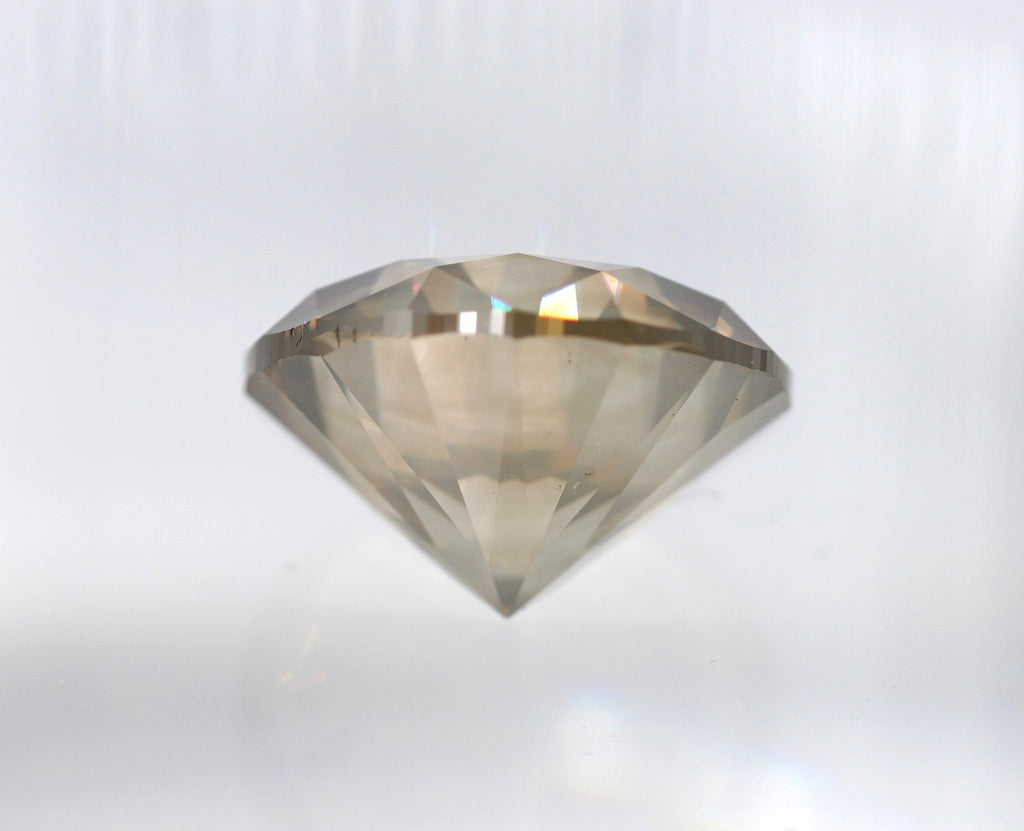 GIA 2.52 ct I2/Fancy Yellow-Brown Round Brilliant Natural Diamond