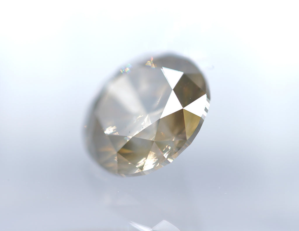 GIA 2.52 ct I2/Fancy Yellow-Brown Round Brilliant Natural Diamond